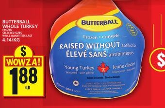 Food Basics Butterball whole turkey offer
