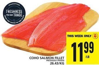 Food Basics Coho salmon fillet offer