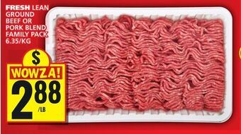 Food Basics Fresh lean ground beef or pork blend offer