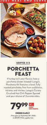 Longo's Feast longo's porchetta kit offer