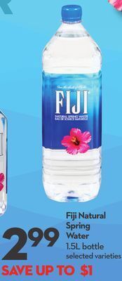 Longo's Fiji natural spring water offer