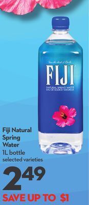 Longo's Fiji natural spring water offer