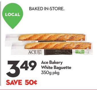 Longo's Ace bakery white baguette offer