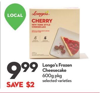 Longo's Longo's frozen cheesecake offer