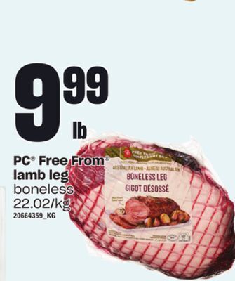 Independent Grocer Pc free from lamb leg offer