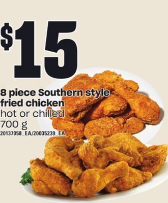 Independent Grocer 8 piece southern style fried chicken, 700 g offer