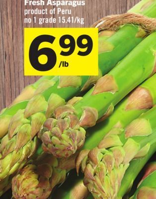 Foodland Fresh asparagus product of peru no 1 grade offer