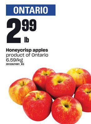 Independent Grocer Honeycrisp apples offer