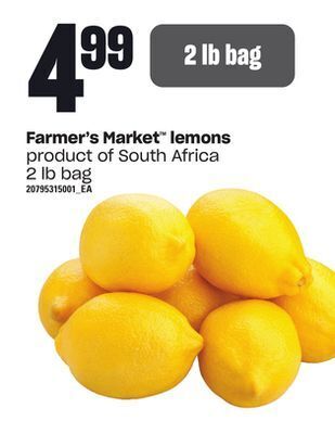 Independent Grocer Farmer's market lemons, 2 lb bag offer