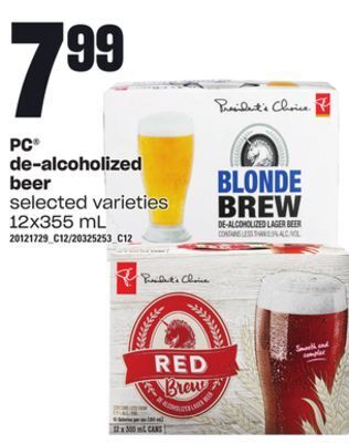 Independent Grocer Pc de-alcoholized beer, 12x355 ml offer