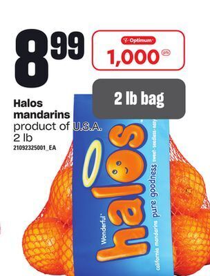 Independent Grocer Halos mandarins, 2 lb offer