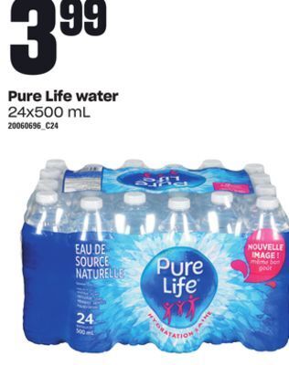 Independent Grocer Pure life water, 24x500 ml offer