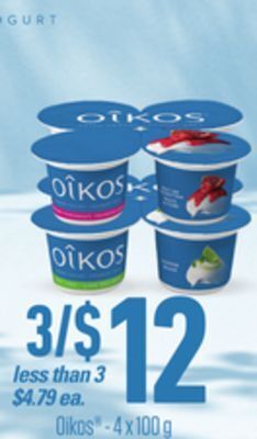 Independent Grocer Oikos , - 4 x 100 g offer