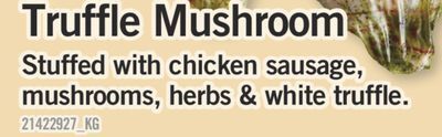 Fortinos Truffle mushroom offer
