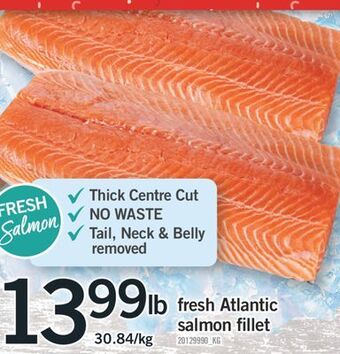 Fortinos Fresh atlantic salmon fillet offer