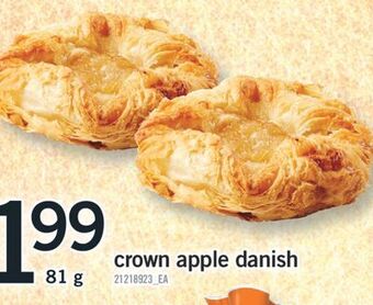 Fortinos Crown apple danish, 81 g offer