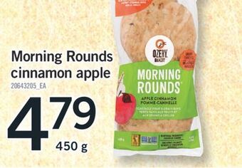 Fortinos Morning rounds cinnamon apple, 450 g offer