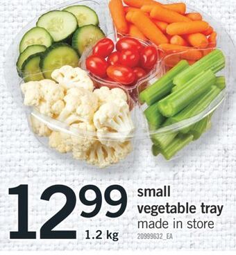 Fortinos Small vegetable tray, 1.2 kg offer