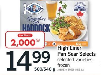 Fortinos High liner pan sear selects, 500/540 g offer