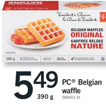 Fortinos Pc belgian waffle, 390 g offer