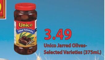Fortinos Unico jarred olives offer