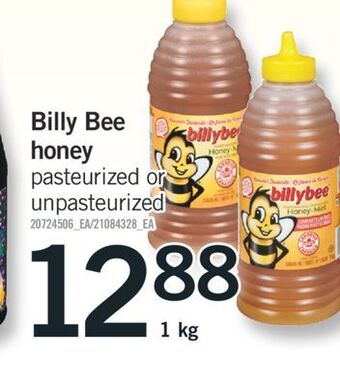 Fortinos Billy bee honey 1 kg offer