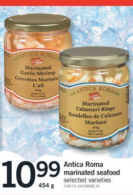 Fortinos Antica roma marinated seafood 454 g offer