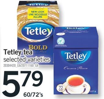 Fortinos Tetley tea, 60/72's offer