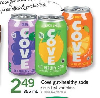 Fortinos Cove gut-healthy soda offer