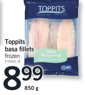 Fortinos Toppits basa fillets offer