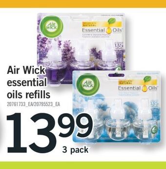 Fortinos Air wick essential essential oils 3 pack offer