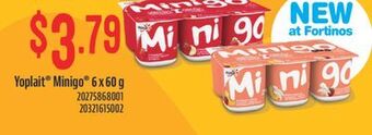 Fortinos Yoplait minigo offer