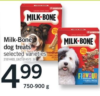 Fortinos Milk-bone dog treats dog treats, 750-900 g offer