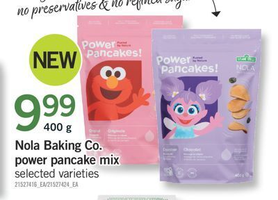 Fortinos Nola co. baking power pancake mix offer
