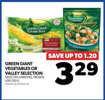 Real Canadian Superstore Green giant vegetables or valley selection, 400-750 g offer