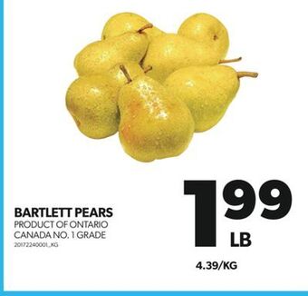 Real Canadian Superstore Bartlett pears offer