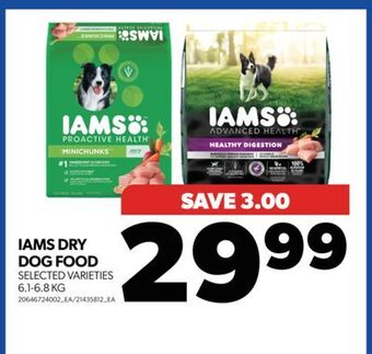 Real Canadian Superstore Iams dry dog food, 6.1-6.8 kg offer