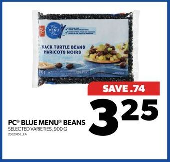 Real Canadian Superstore Pc blue menu beans, 900 g offer