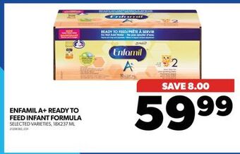 Real Canadian Superstore Enfamil a+ ready to feed infant formula, 18x237 ml offer