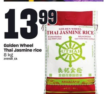 Loblaws Golden wheel thai jasmine rice, 8 kg offer