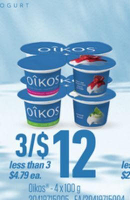 Loblaws Oikos , 4 x 100 g offer