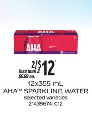 Loblaws Aha sparkling water offer
