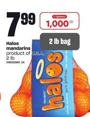 Loblaws Halos mandarins, 2 lb offer