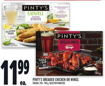 Metro Pinty's breaded chicken or wings offer
