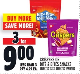 Metro Crispers or bits & bites snacks offer