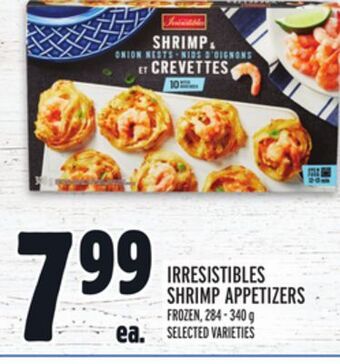 Metro Irresistibles shrimp appetizers offer