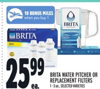 Metro Brita water pitcher or replacement filters offer