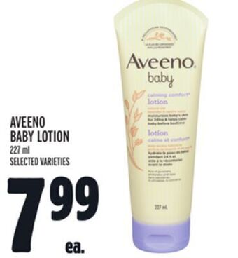 Metro Aveeno baby lotion offer