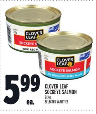 Metro Clover leaf sockeye salmon offer