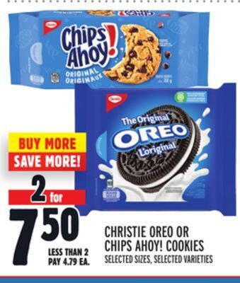 Metro Christie oreo or chips ahoy! cookies offer